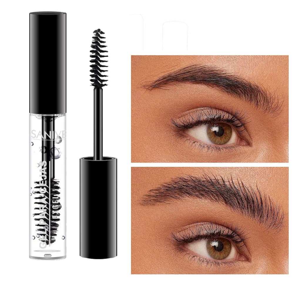 Gel Trasparente per Fissaggio Sopracciglia, Mascara Impermeabile e Resistente al Sudore per lo Styling delle Sopracciglia, Uso Professionale e Domestico