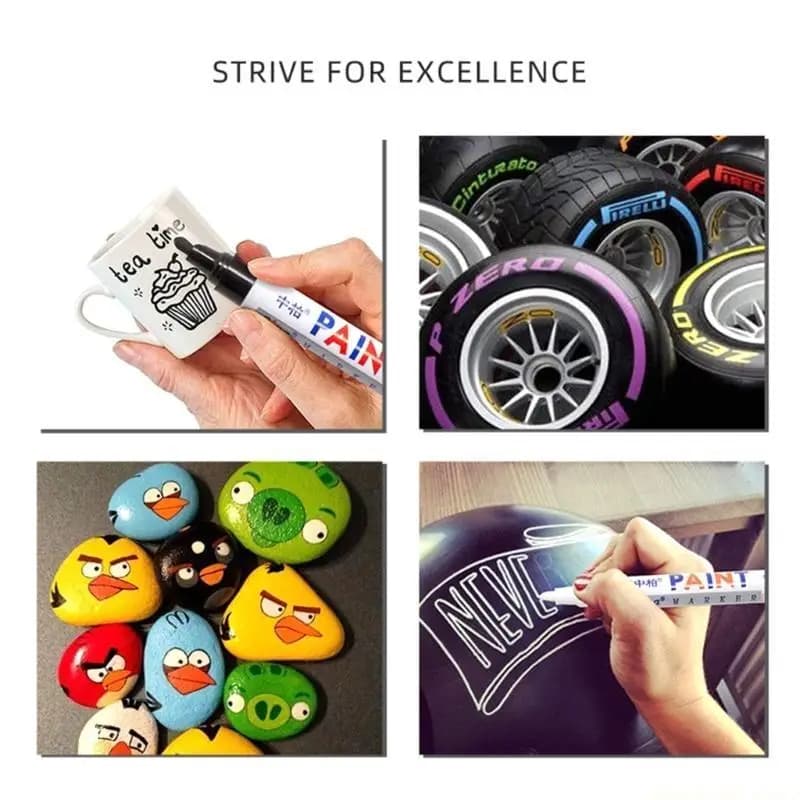1pc Waterproof Paint Pen Paint Markers,Oil-Based Waterproof Paint Marker Pens Perfect for Arts and Crafts, DIY Project