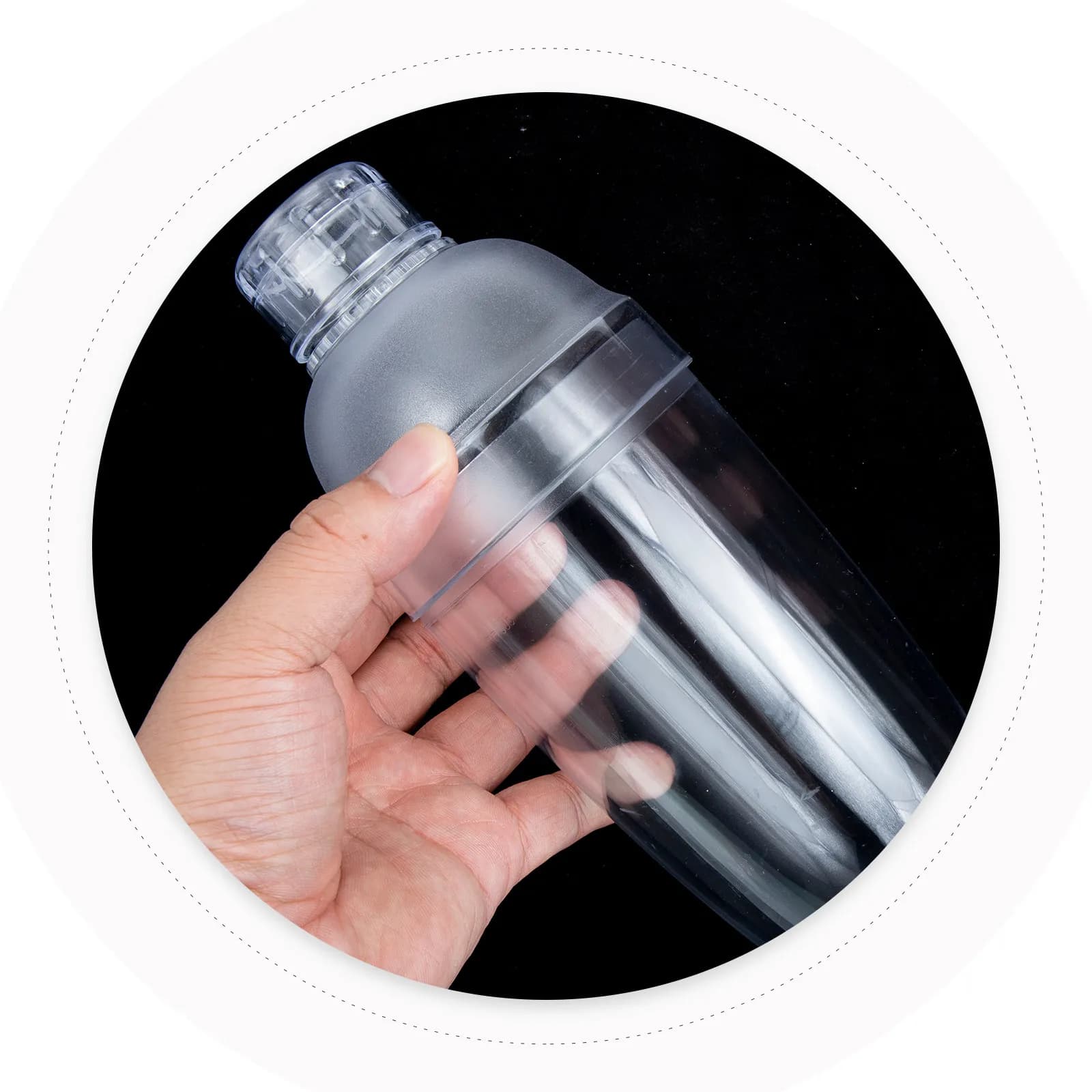 Multi-Function Frosted Cocktail Shaker High-Grade Plastic Shaker Convenient Milk Tea Mixer Drink Mixing Cup Bar Tool