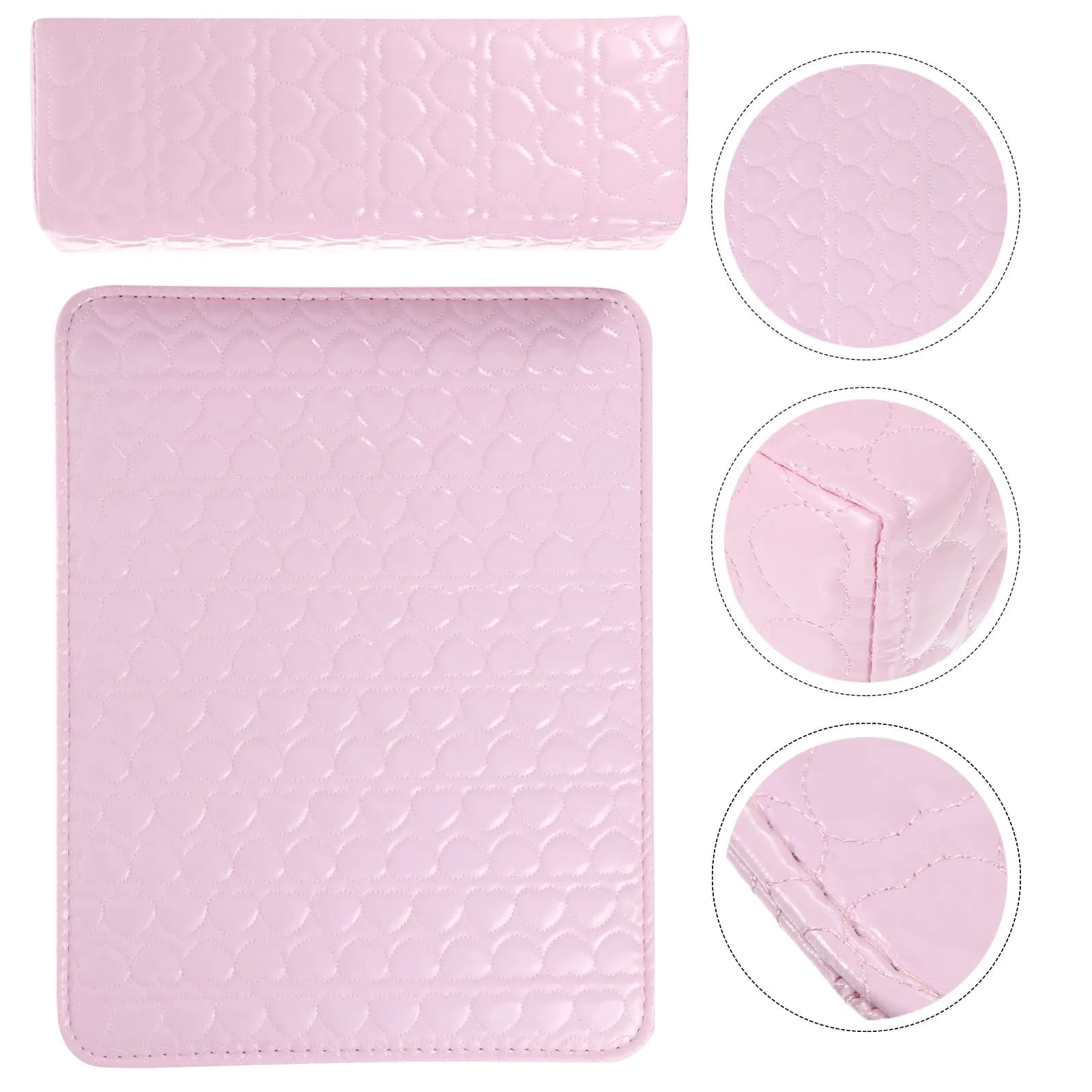 2Pcs Manicure Pillow Hand Rest Cushion for Nail Art DIY Wrist Support Easy Clean Firm Grip Nail Training Beauty Table