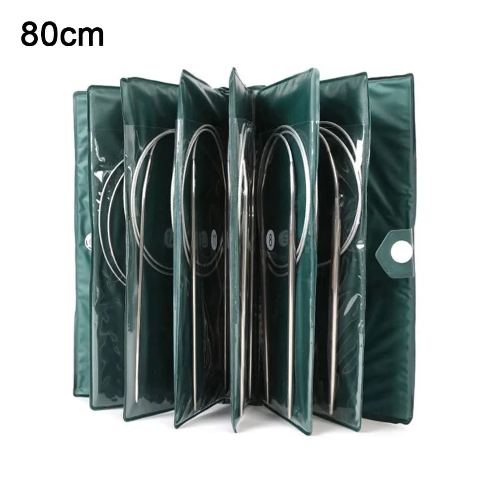 Ferri da Maglia Circolari in Acciaio Inossidabile 43/65/80/100/120cm per Lavori Fai-da-Te, Ferri da Maglia Artigianali, Uncinetto per Tessitura Domestica