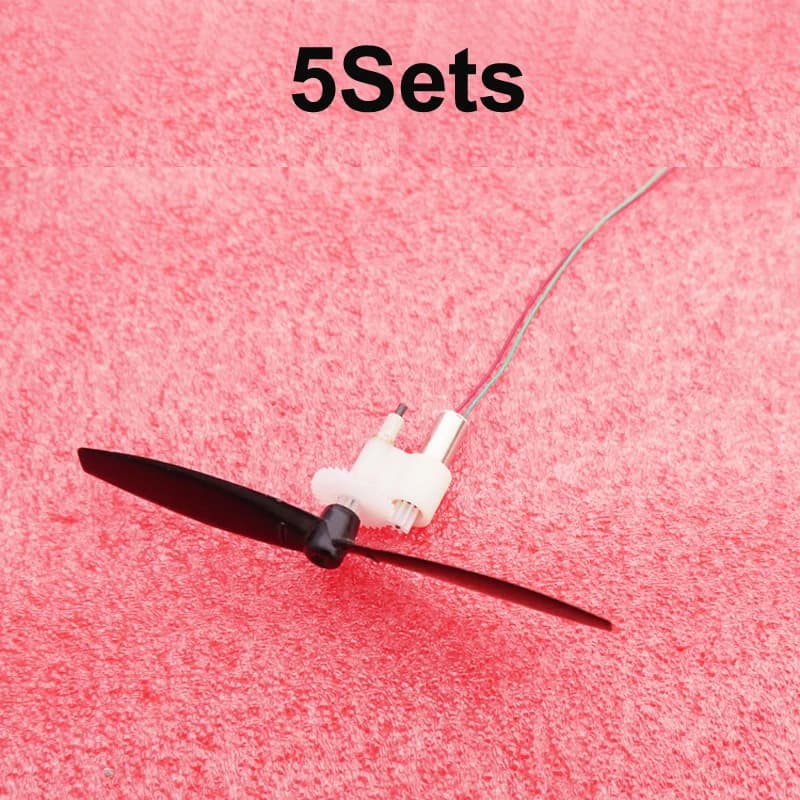 5 set fai da te RC ad ala fissa motore per aereo gruppo di decelerazione albero diametro 1mm 4mm tazza cava motore elica motore set ingranaggi 1-4.2V