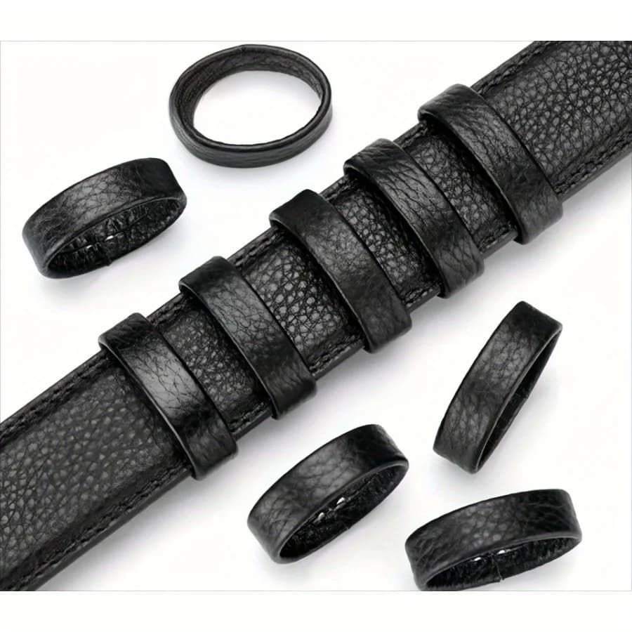 10pcs Belt Loops, Ring Buckles, Mesons, Men's Belt Collars, Belt Tail Fixing Accessories, Belt Buckles