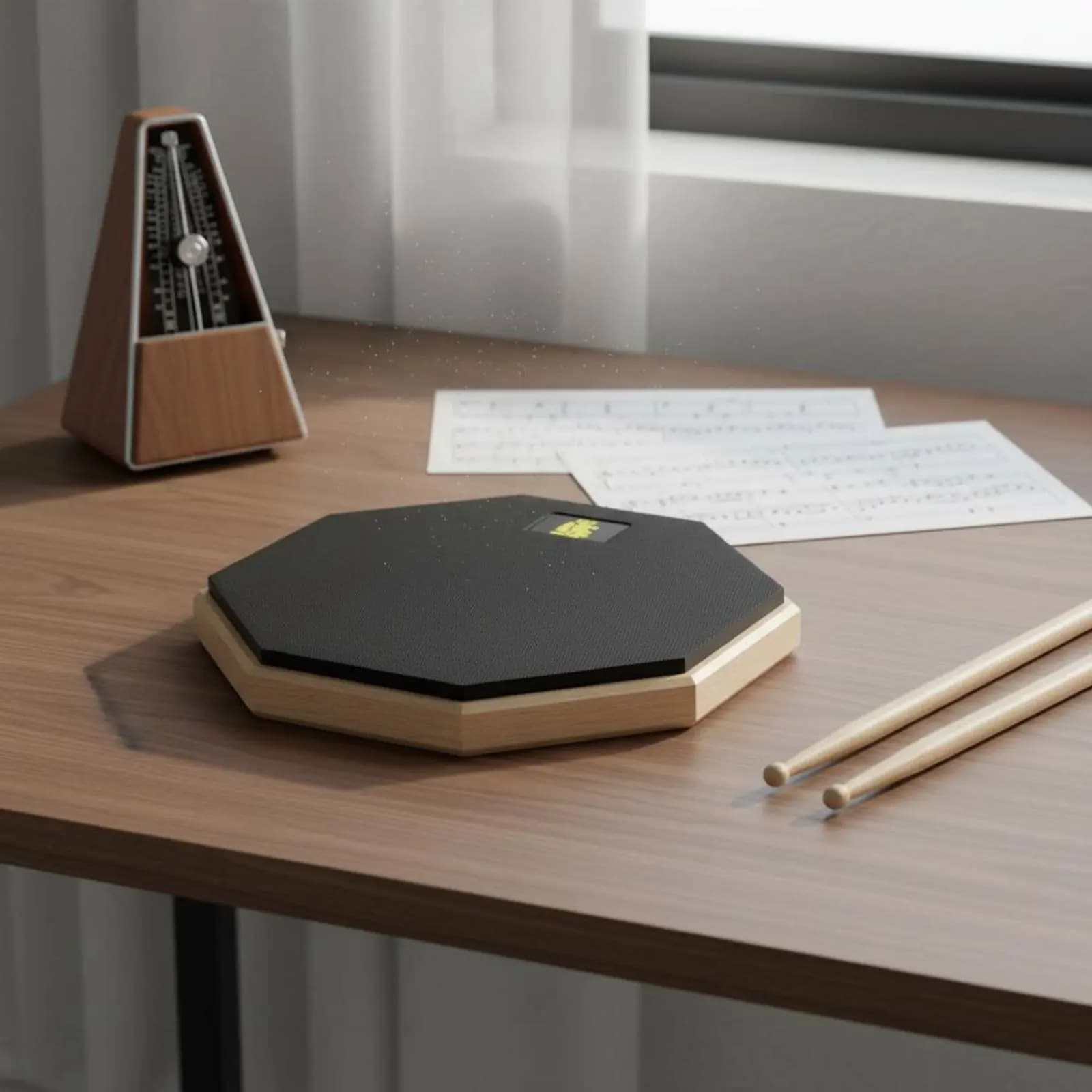Pad per Pratica di Batteria con Supporto, Sensazione Realistica, Kit Silenzioso per Principianti