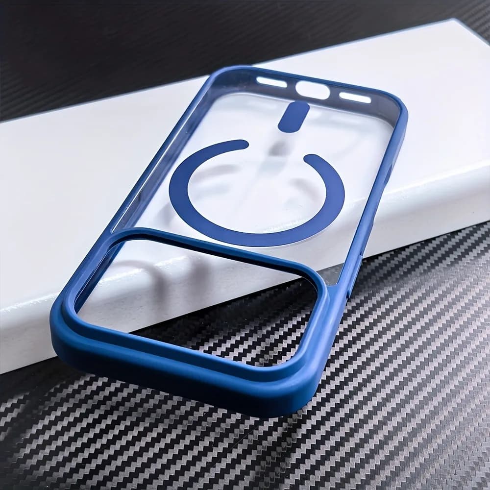Transparent Cover for iPhone 17 16 15 14 13 Pro Max 17Pro Compatible with Refill Wireless Magnetic MagSafe