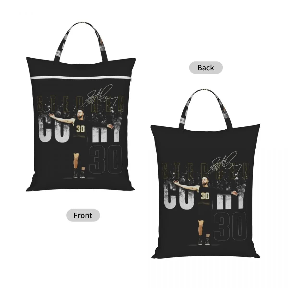 Steph Curry Golden State Dissolve Travel Laundry Bag Waterproof Reusable Dirty Clothes Pouch Gym Yoga Vacation Washing Basket