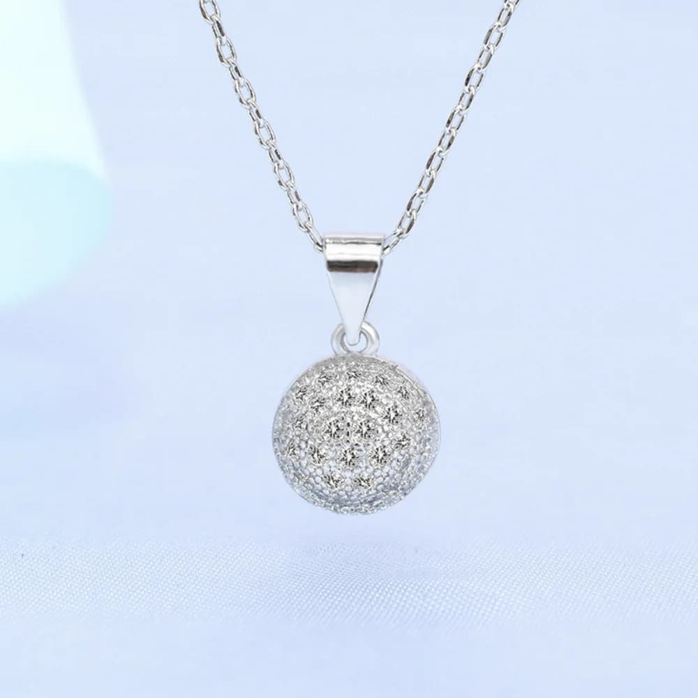 925 Sterling Silver Necklace Clavicle Chain Shining Fortune Beads Women's Pendant Necklace Birthday Party Gift Jewelry