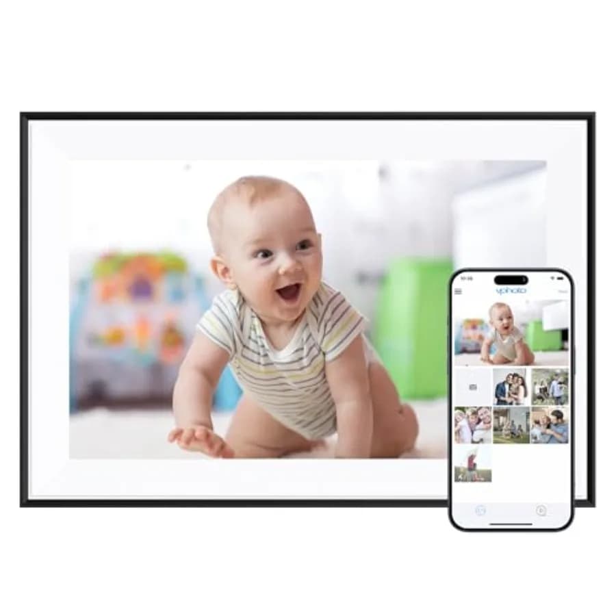 10.1'' WIFI Digital Picture Frame - 1280*800 HD IPS Touch Screen Digital Photo Frame Display, Auto-Rotate, Share Photos/Videos