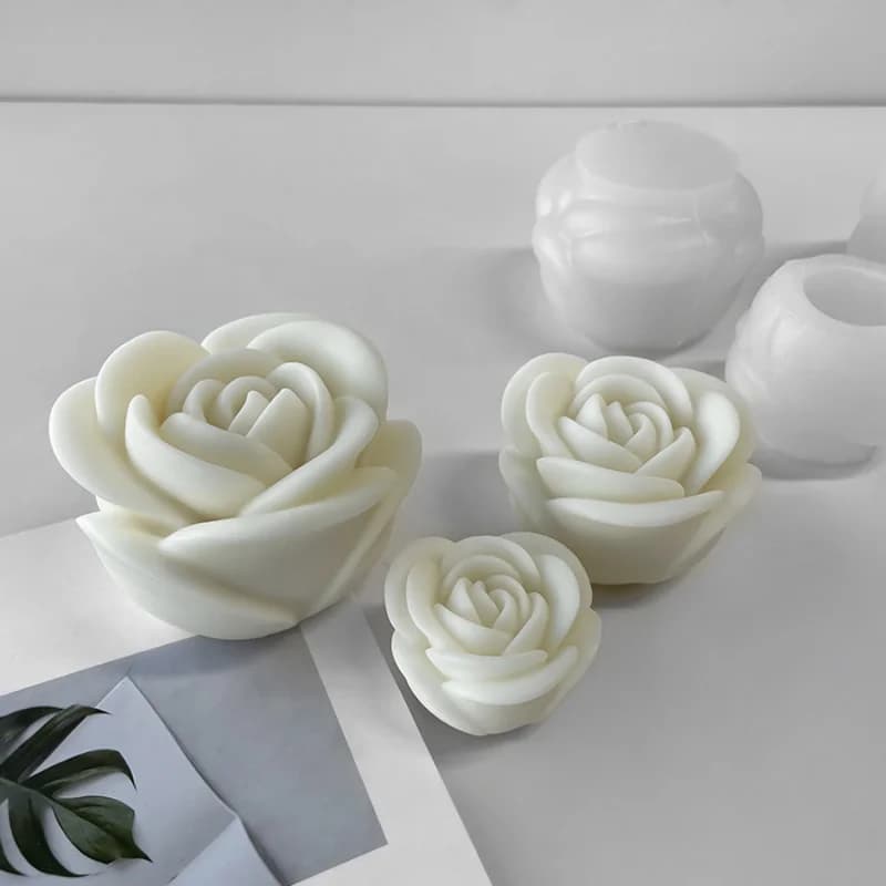 Nuovo Stampo in Silicone a Forma di Fiore 3D per Candele, Sapone, Gesso, Resina - Stampo per Colata Fai da Te, Utensile per Cioccolato e Dolci, Regalo di Nozze 2026