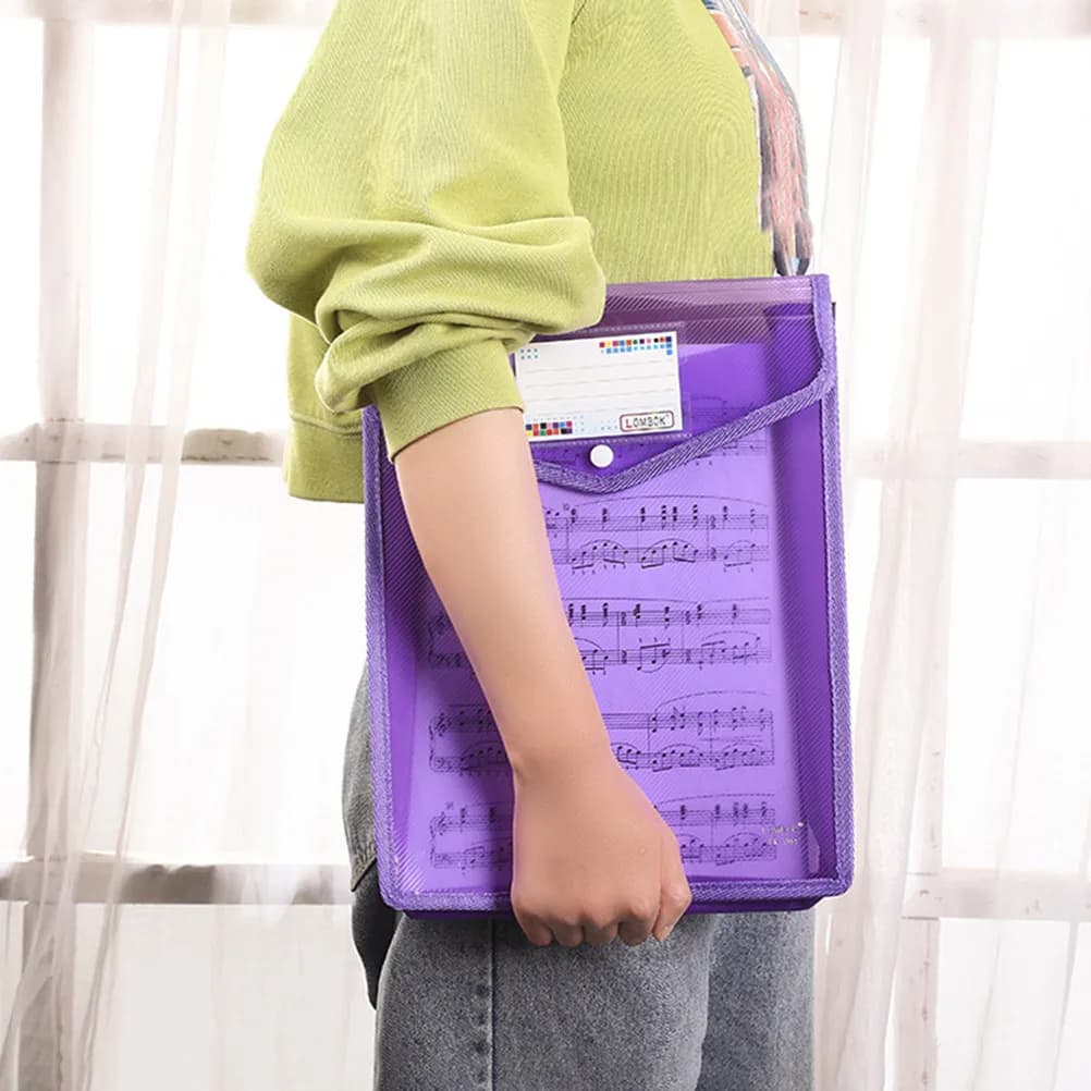 10 pezzi di cartelle portadocumenti in materiale PP, organizer portatile per documenti, per ufficio, scuola, archiviazione ricevute, cartelle organizer per documenti
