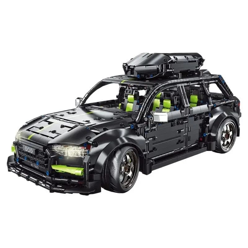 IN STOCK 1:10 Technical Station Wagon RS6 Building Blocks Model MOC Sports Car Bricks Assembling Toys for Boys Birthday Gift