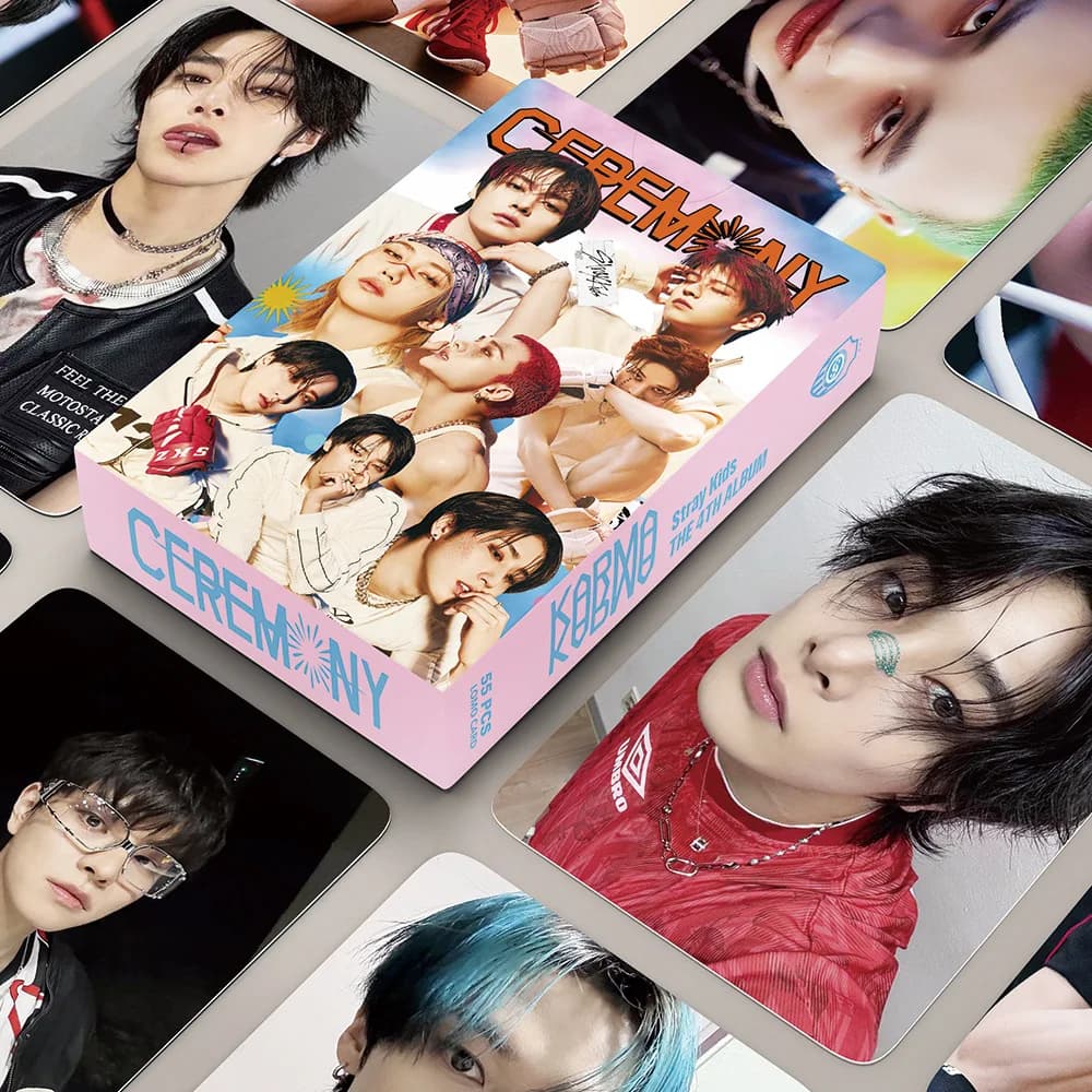 Decorazione per album di Stray Kids, lomo card commemorativa, nuovo album KARMA4th, merchandise essenziale per i fan, photo gift card.