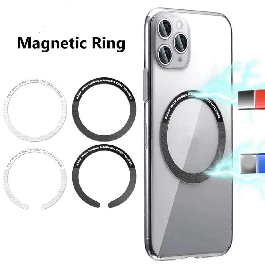 Magnetic Metal Plate Ring Wireless Charger Iron Sheet Sticker Car Phone Holder Compatible With All Phone Magnet Sheet