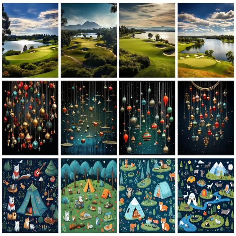5D DIY Diamond Painting Landscape Full Square/Round Mosaic Embroidery Cross Stitch Kits Home Decor
