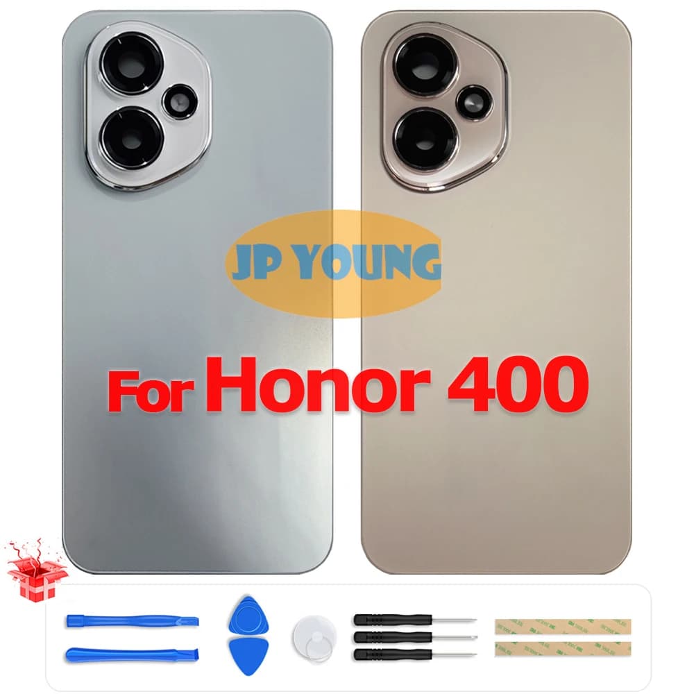 Original Battery Back Cover Glass Rear Door Housing with Camera Lens for Honor 400 DNY-NX9 - Replacement