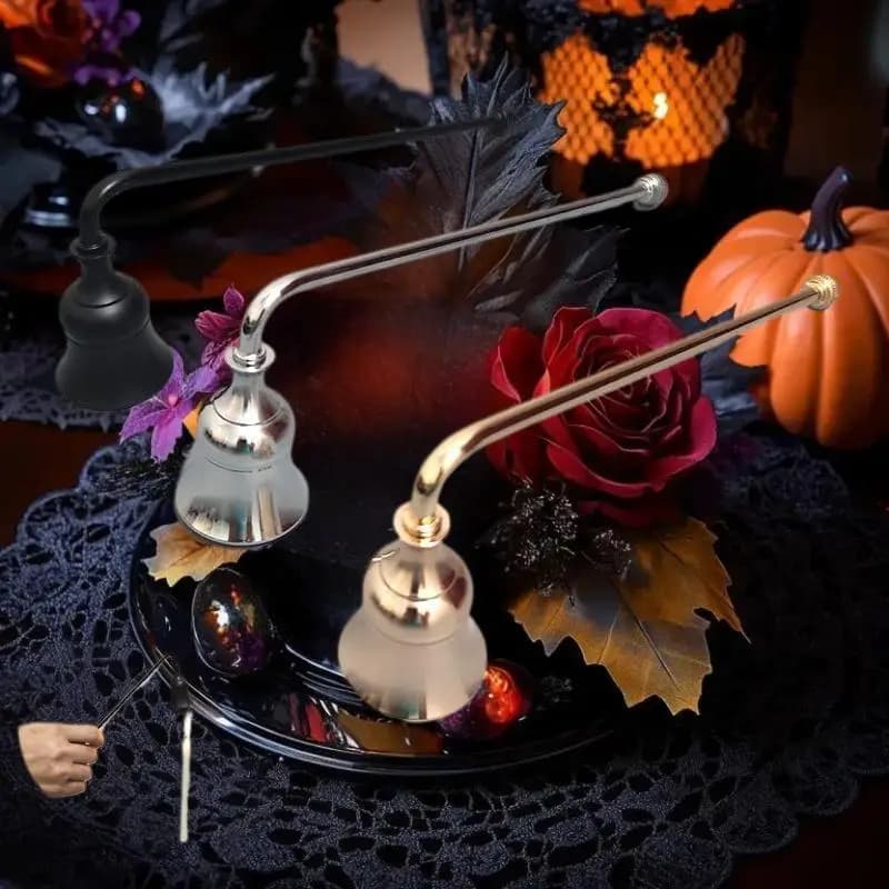 Candle Damper Candle Stainless Tool Long Handle Bell Extinguisher Accessory Wicks Out Steel Extinguish Putting Accessories
