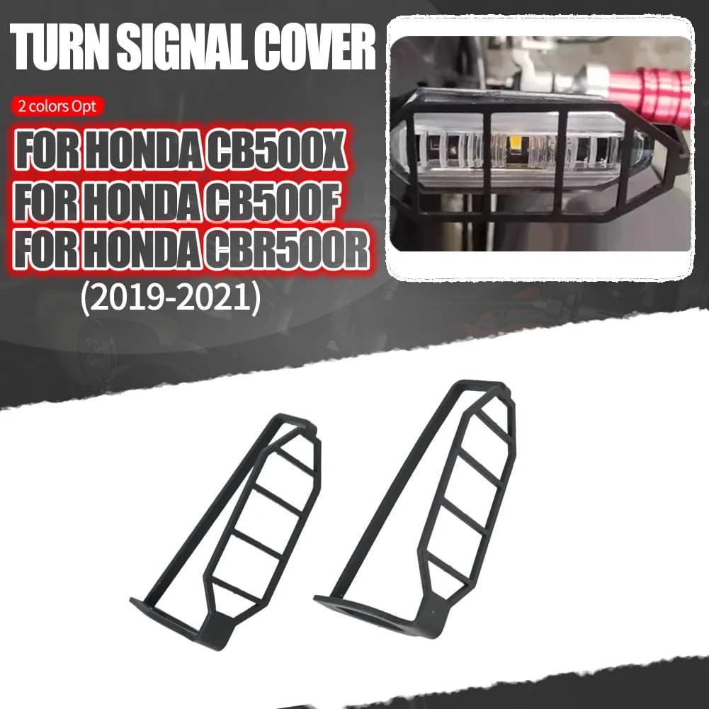 Copertura per Indicatori di Direzione Moto, Protezione per Indicatori di Direzione per Honda CB500X CB500F CBR500R 2019-2021