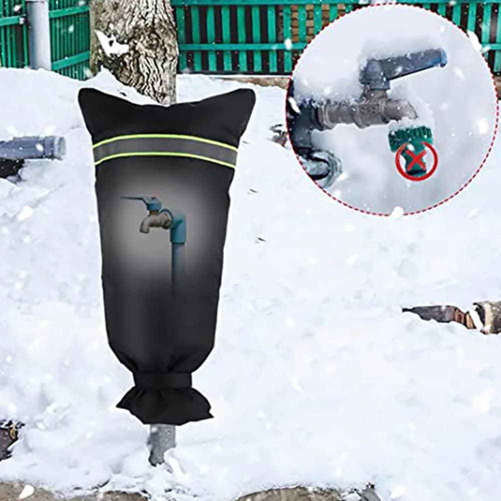 Copri rubinetto Copri rubinetto esterno isolato invernale Copri tubo di protezione antigelo Calzini per rubinetto da giardino Tubo riutilizzabile impermeabile