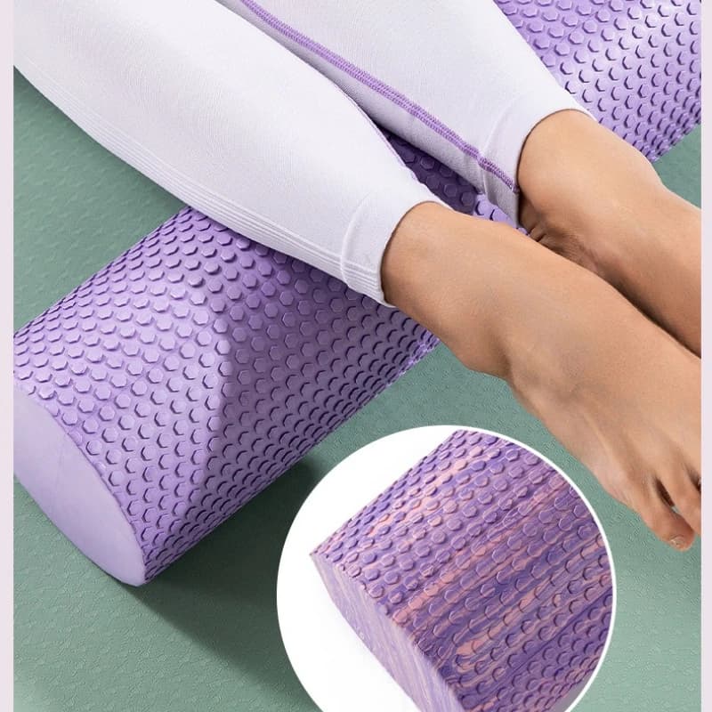 1PC Rullo in Schiuma per Fitness e Massaggio, Colonna Yoga in EVA Solido Camouflage, Rullo Yoga con Punti di Massaggio Arcobaleno, Prodotti per il Rilassamento Muscolare