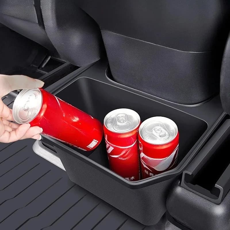 Tesla Model Y Juniper Scatola portaoggetti per sedile posteriore 2025-2021 Console centrale Organizer Pattumiera per sedile posteriore Accessori per la spazzatura