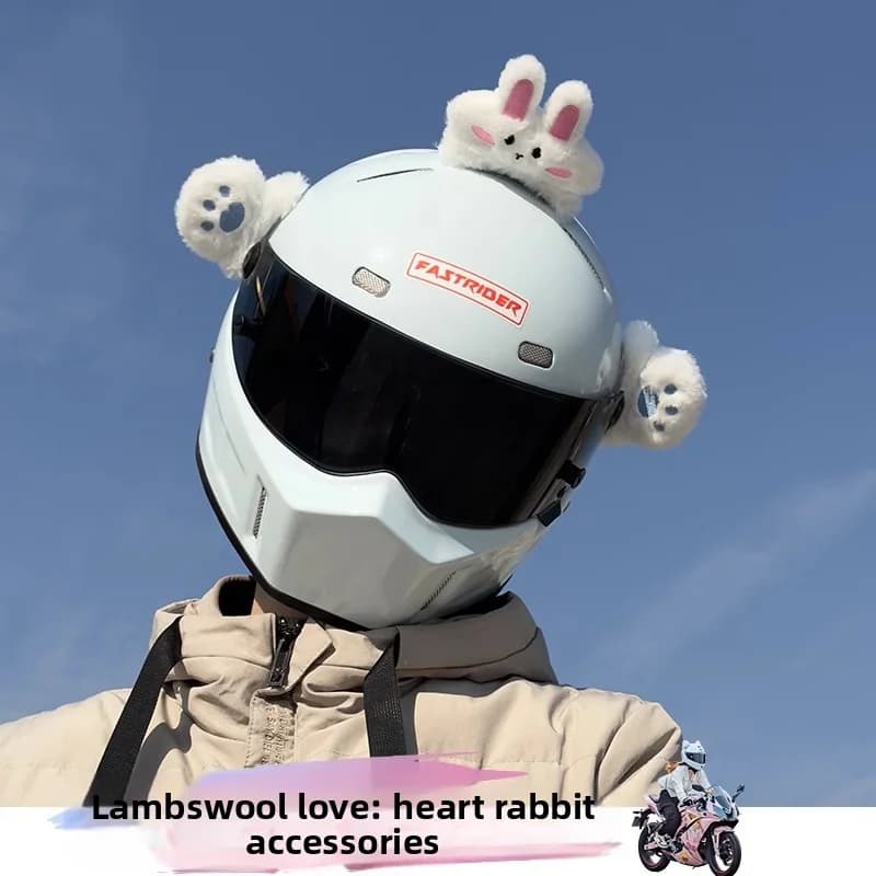 Earrings, helmets, decorative accessories, motorcycles, electric bikes, skier accessories, cute plush accessories, detachable