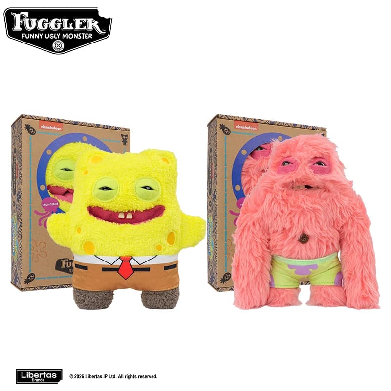Original Fugglers Funny Ugly Monsters Fuggler Plushins Toys Fuggler Tooth Monster Spongebob Squarepants Patrick Star Plush Dolls