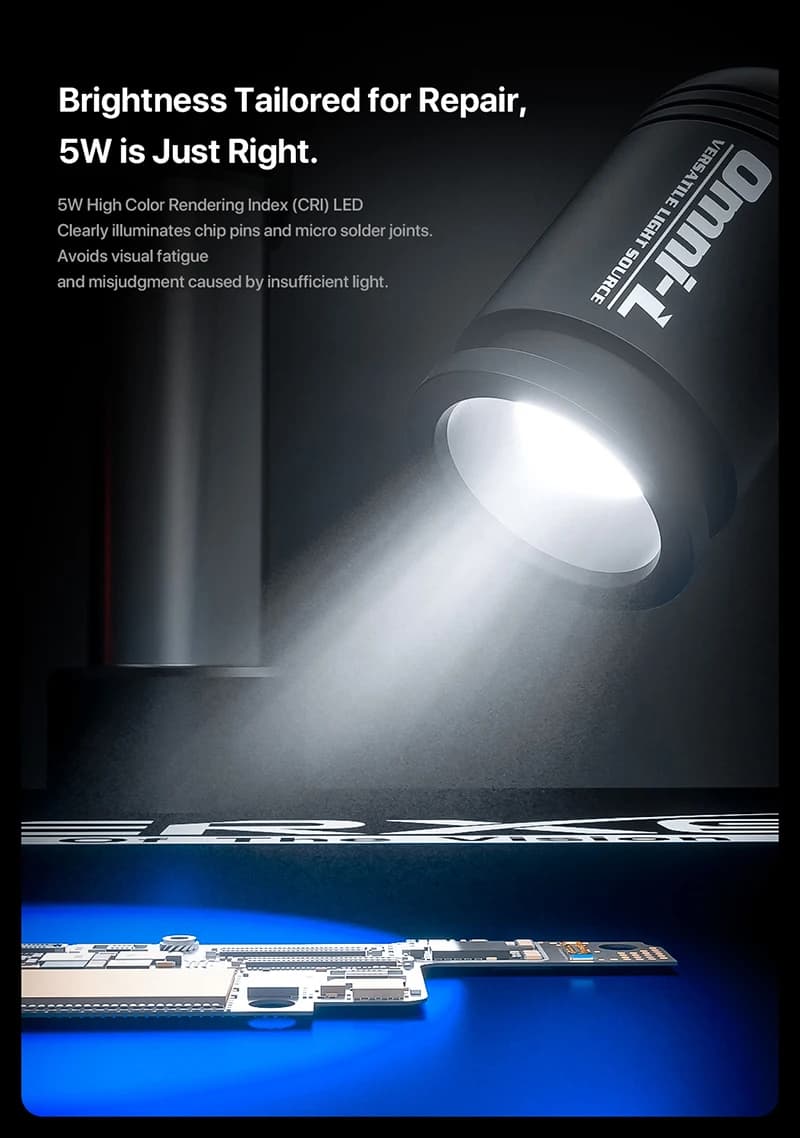 Sorgente Luminosa LED ad Anello MECHANIC Omni-L 5W, Strumento di Illuminazione per Microscopio, Luce Complementare per Microscopio