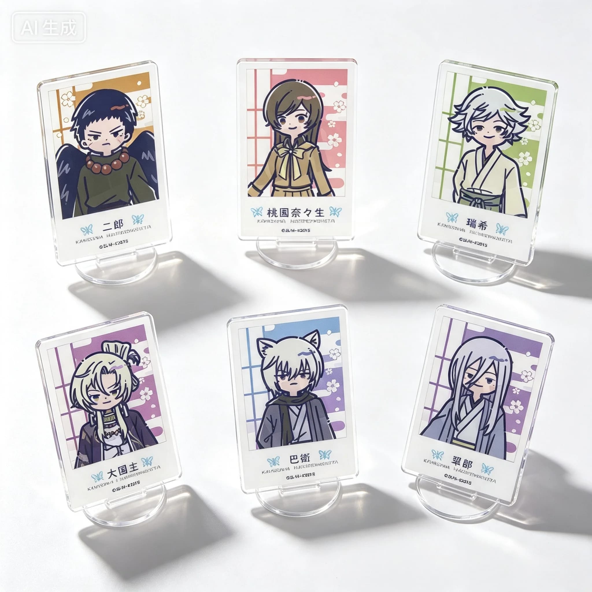 Anime Kamisama Kiss Nanami Momozono Tomoe Retro Pop Ver Rectangle Acrylic Stand Model Plate Keychains Desk Decor