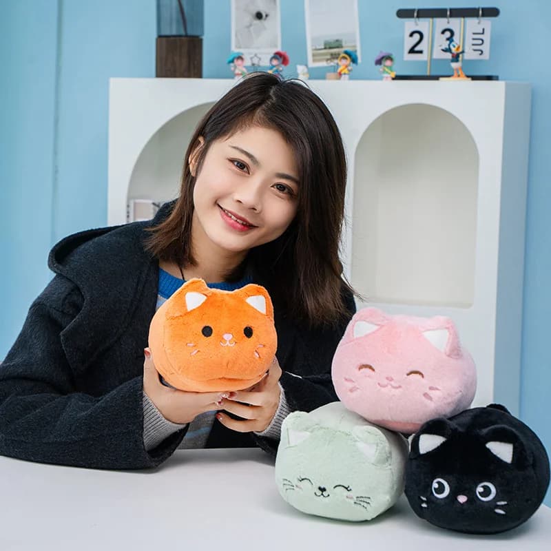 13/22 cm Kawaii Tail Wagging Cat Doll Simpatico gattino giocattoli di peluche che guadaggi la loro code da tirare su una corda senza utilizzando batterie