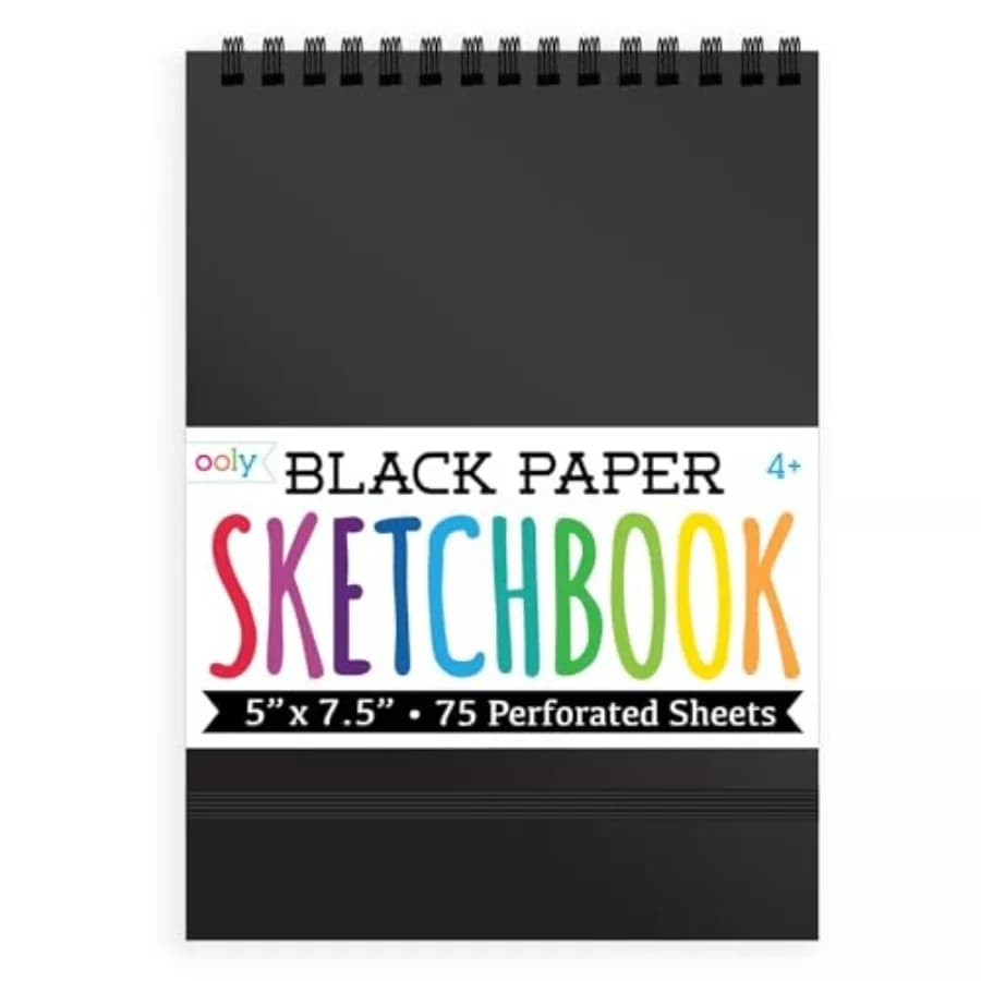 DIY Cover Small Sketchbook, 5 x 7.5 Inch, Sketchbook, Drawing Book for,Artists Drawing Pad for Gel Pens and White Pencils