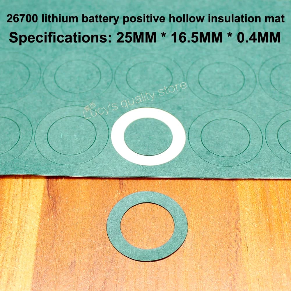 100 pz/lotto 26700 Batteria Al Litio Positivo Hollow Isolamento Pastiglie Mesial Bar 26650 Guarnizioni Cave Accessori Della Batteria