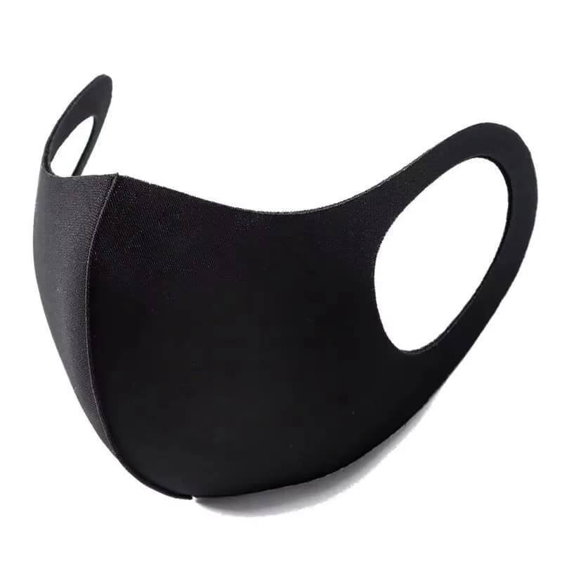Lightweight Washable Face Coverings UV Protection Face Mask Adults Children Summer Earloop Mask Black Travel-Friendly Breathable