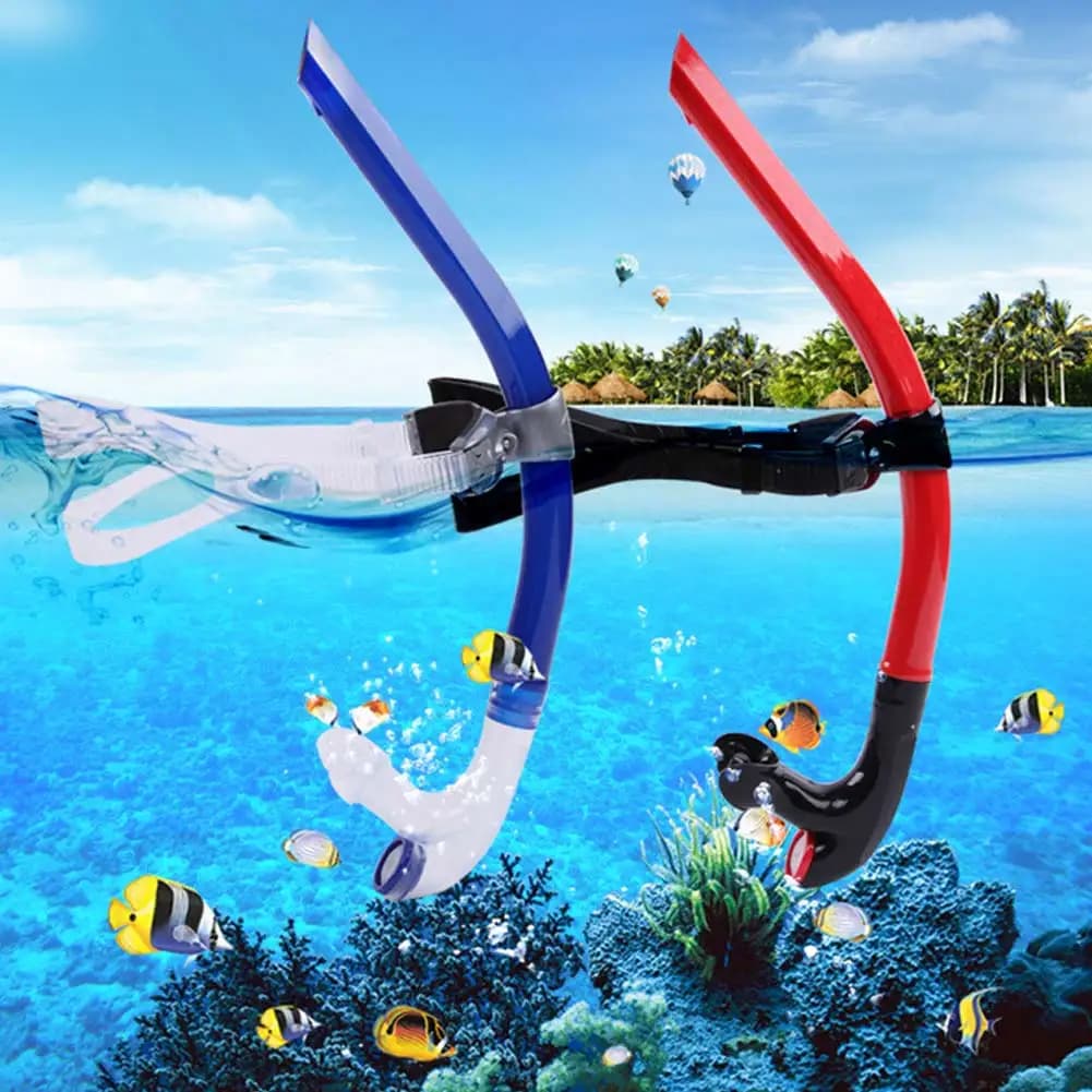 Snorkeling underwater swimming breathing tube in Silicone accessory for underwater exercises accessories for swimming in muslimante