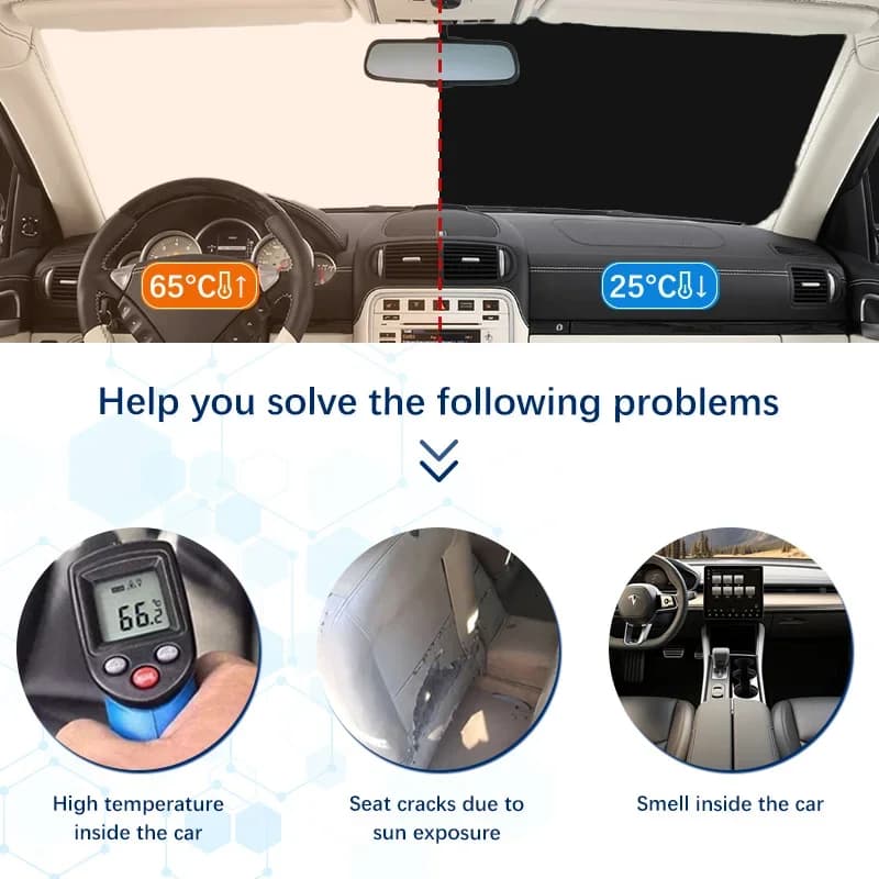 For Porsche Macan S Macan GTS Windshield Sun Shade Sunshade Sun Visor Protector Foldable Blocks UV Rays Keep Car Cooler