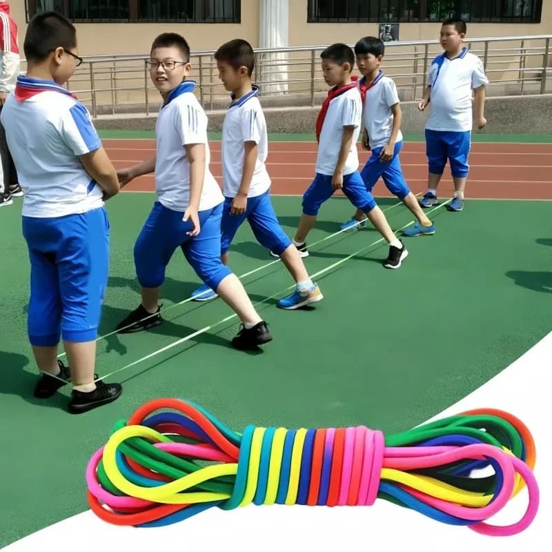5/7/10M Super Elastic Salt Corda Resistance Training Fun Training Exercise Toys Indoor Outdoor Home Group Rubber Adjustable Rope Belt