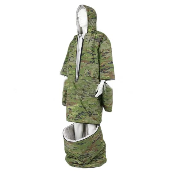 Camping sleeping bag for 3 seasons Comfortable outdoor travel fiber sleeping bag with armrests