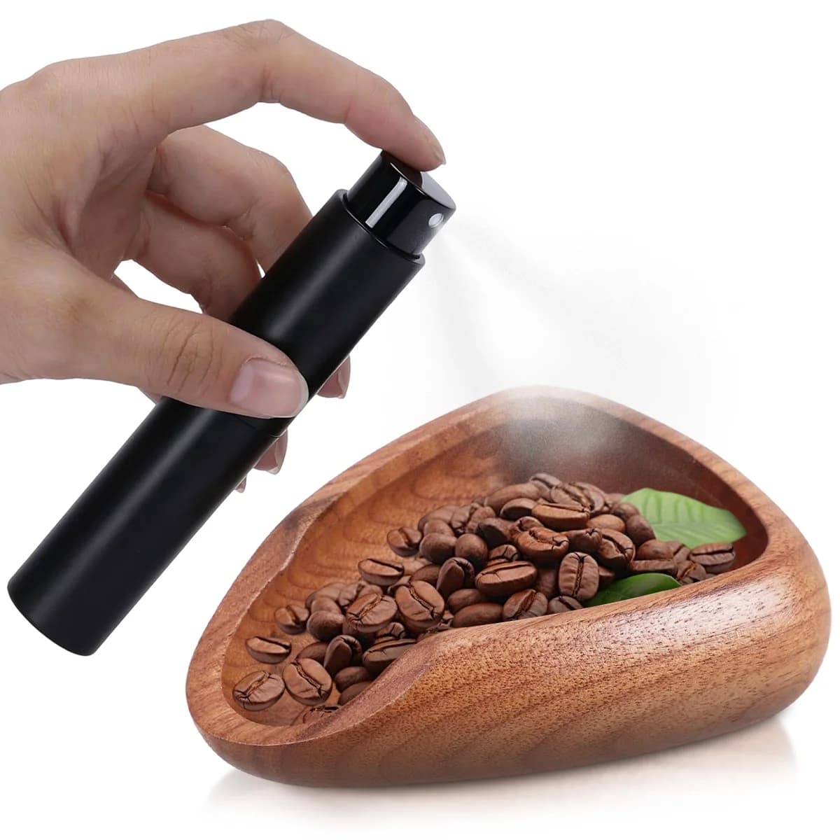 Set di tazza dosatrice per chicchi di caffè e flacone spray da 10 ml, tazza dosatrice multiuso e flacone vuoto per chicchi di caffè, tè e spezie