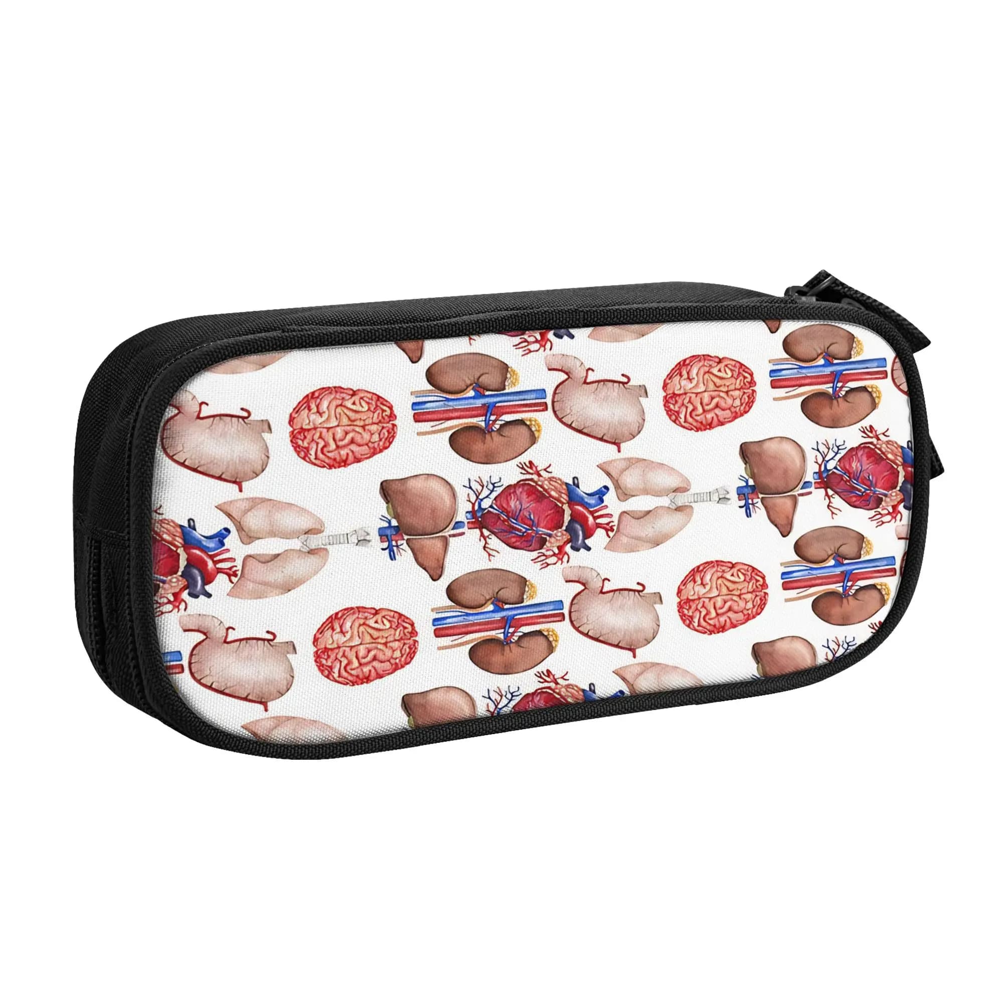 1 piece Stylish anatomy collection Pencil Case Teen Pen Bag Medical Office Stationery Bag