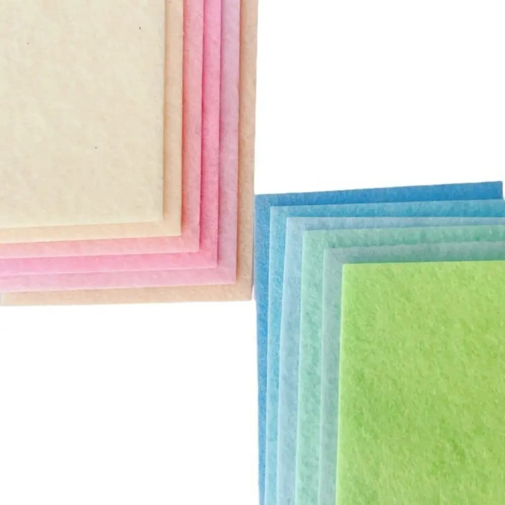 20 Pezzi di Tessuto in Feltro Colori Macaron, Quadrati di Tessuto Non Tessuto Durevole e Spesso per Artigianato, Cucito e Fai-da-Te