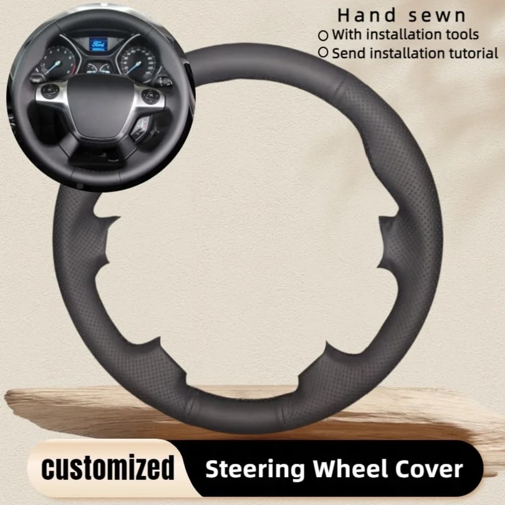Custom Car Wheel Brake Leather Cover for Ford Focus 3 2012 C-MAX 2011 KUGA Escape 2013-2016 Auto Accessories