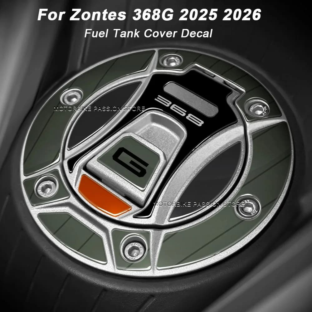 For Zontes 368G 368 G 368g 368 g 2025-2026 Motorcycle Fuel Tank Cap Sticker 3D Resin Gas Oil Tank Protection Decals Waterproof