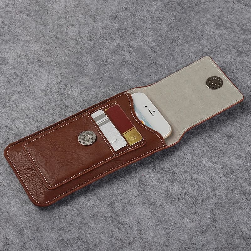 Portafoglio in pelle Porta carte Borsa per telefono Custodia con clip da cintura per iPhone 16 15 14 Pro Max 13 12 11 XS SE 7 8 Plus Custodia per fondina da uomo