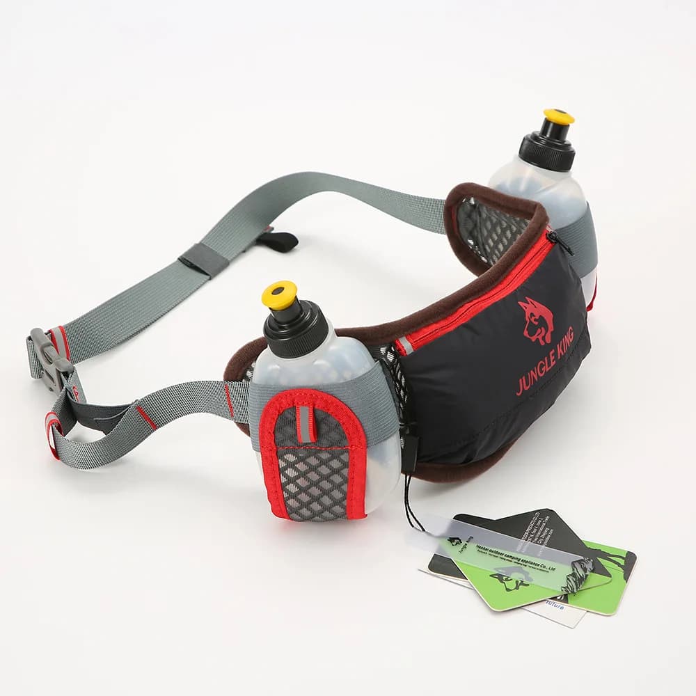 JUNGLE KING NewCY2675 Marsupio Idratazione con Porta Telefono e Porta Borraccia per Maratona, Jogging, Ciclismo, Corsa