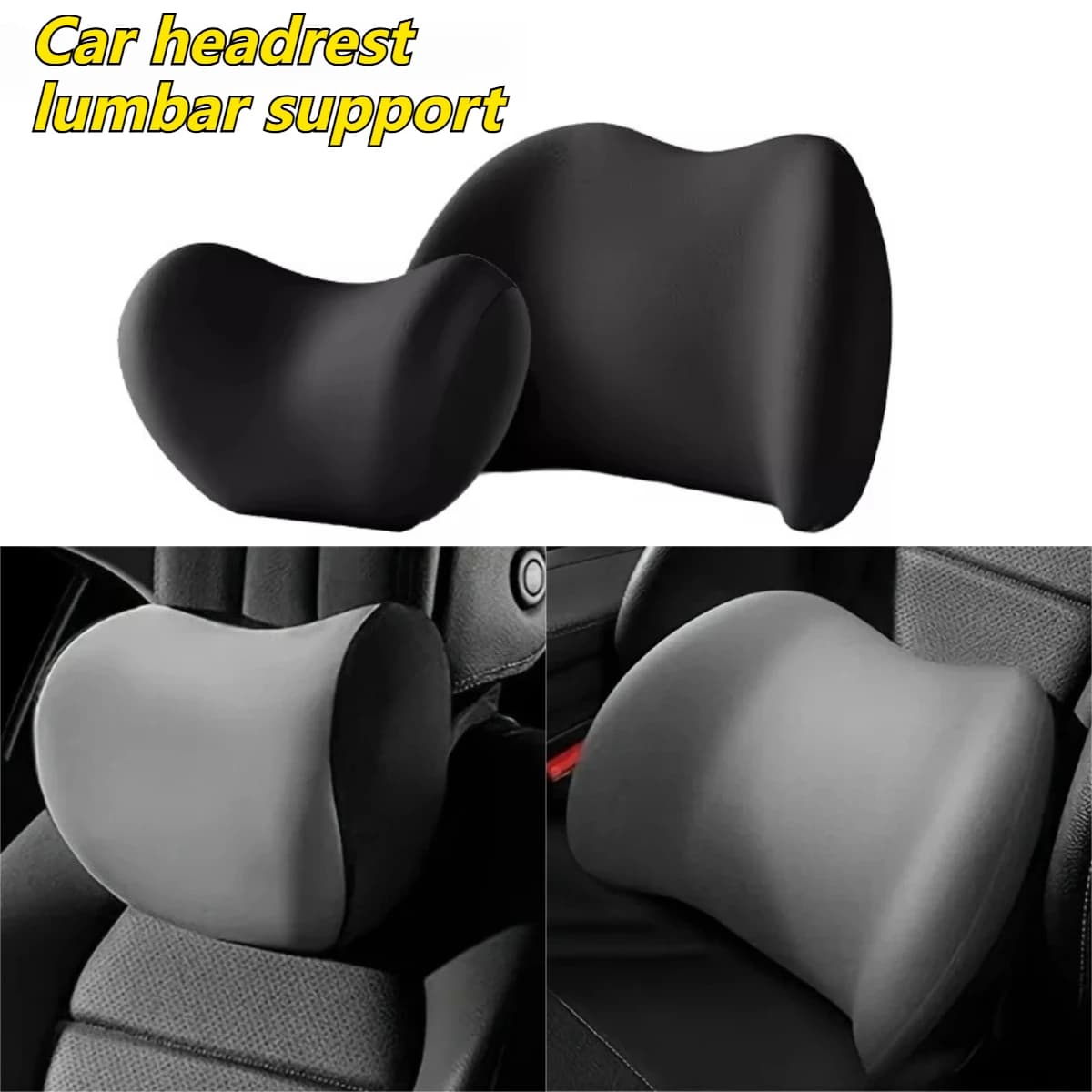 Cuscini per auto Memory Foam Cuscino per poggiatesta per seggiolino auto Cuscino morbido per la vita Protezione per la vita dell'auto Accessori per cuscini per il collo della testa
