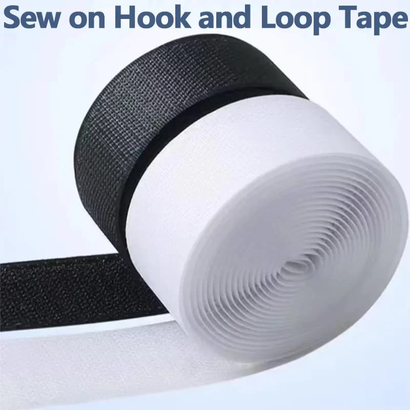 25M/Pair Hook and Loop Tape Nylon Heavy Duty Sticky Strips Reusable Fastener Roll Strips Sewing Adhesive Velcros Tape16-30mm
