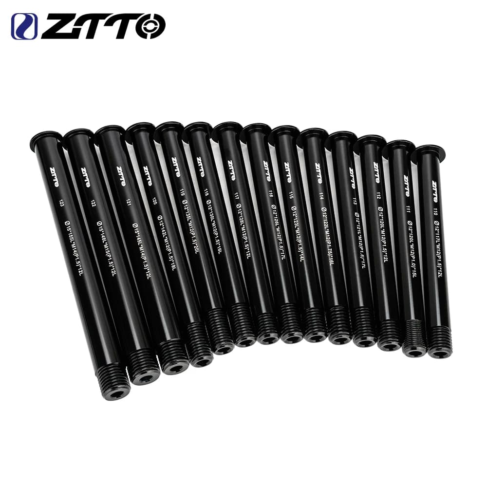 ZTTO Perno passante per bici MTB e da strada, per mozzi anteriori e posteriori, e per assi ruota 12mm 15mm, compatibile con 15x100 12x142 12x100 12x148 15x110