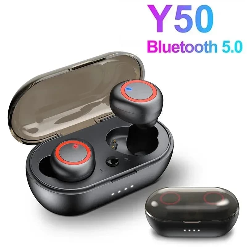Y50 TWS Wireless headphones Sports accessories 5.0 Bluetooth gaming headphones with microphone Wireless earphones for phone