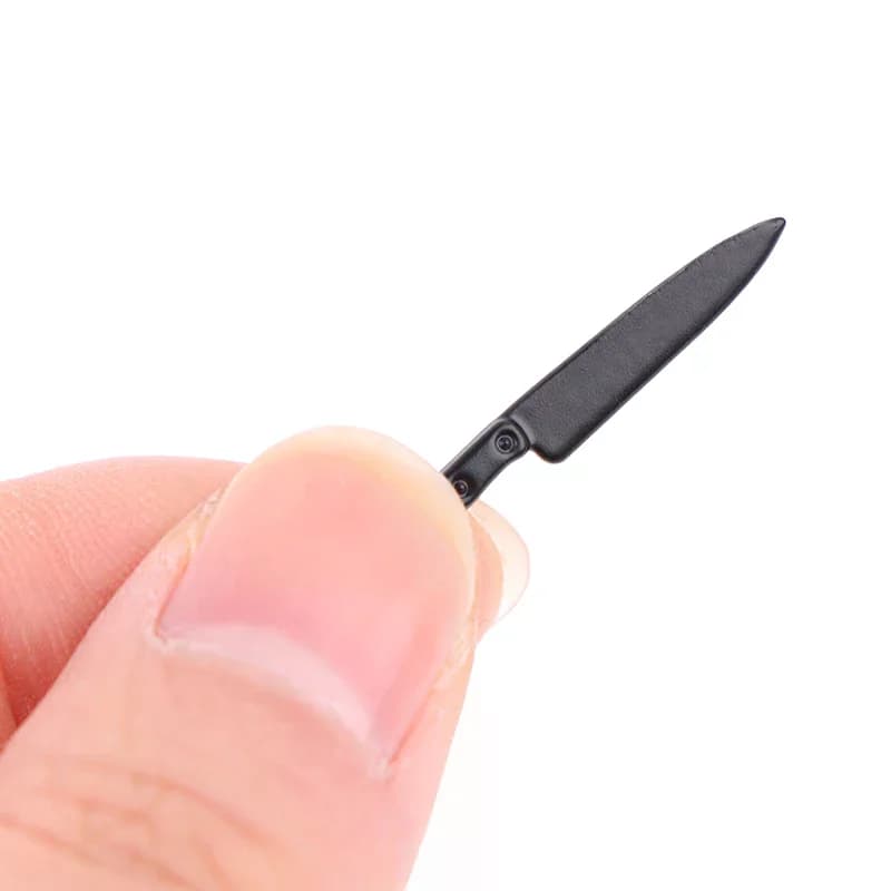 1:12 Miniature di case delle bambole Modello di coltello in metallo Mini accessori da cucina Giocattoli