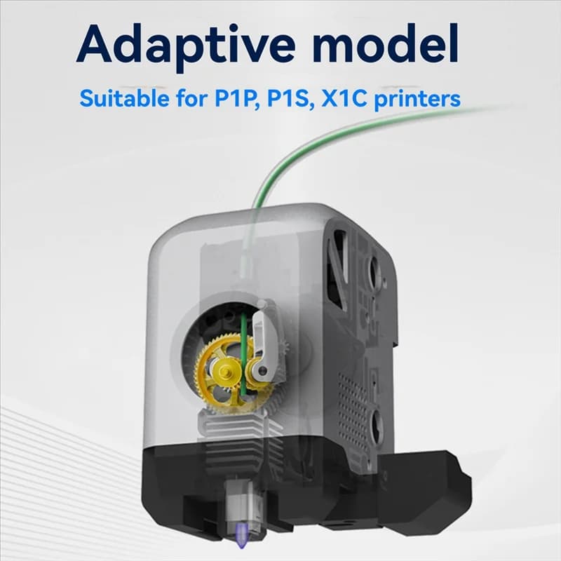 Squisito-DLC Nanocated Extrusion Gold Gear Assembly Forbambu Lab P1P, P1S, X1C Stampante 3D Aggiornamento Parti della stampante 3D