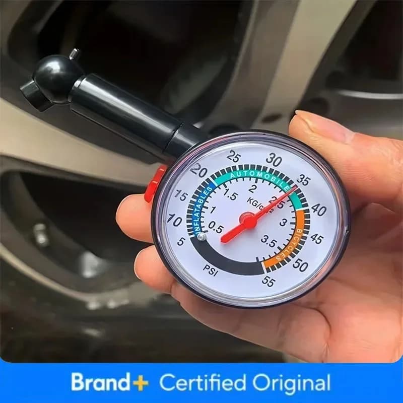 Manometro per Pneumatici Auto, Strumento di Misurazione della Pressione con Funzione di Sgonfiaggio, Alta Precisione, Marca Amag